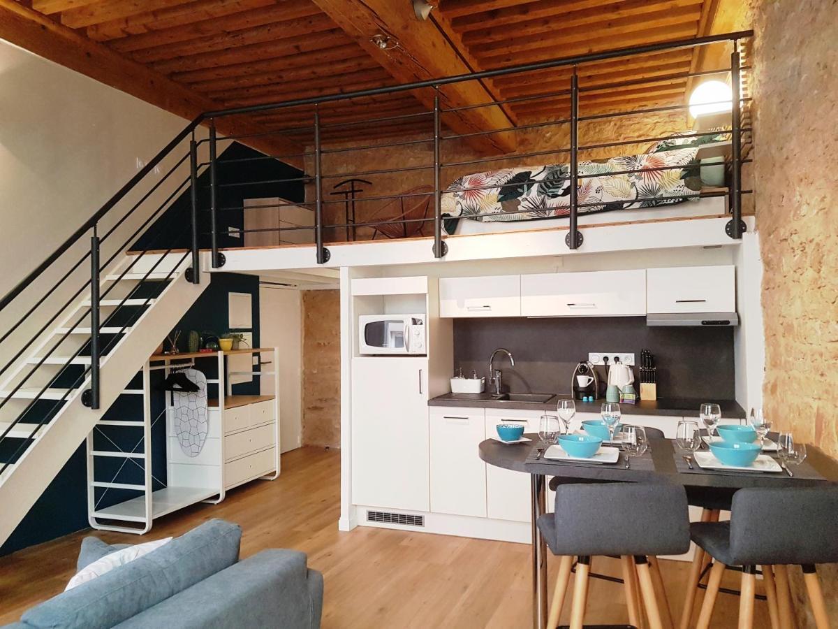 Charmant Appartement Style Canut Pentes Croix Rousse Lyon Exterior foto